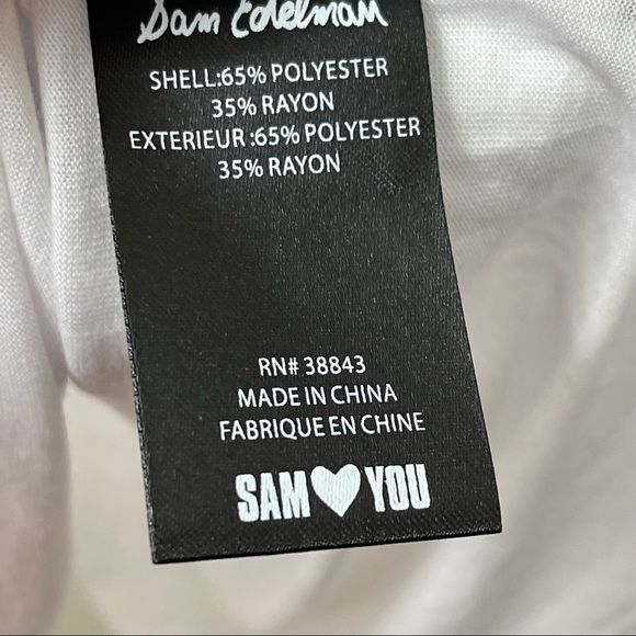 Sam EDELMAN white cold shoulder long sleeve - Picture 7 of 8